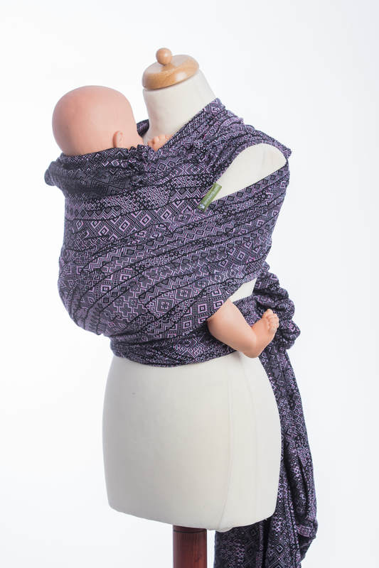 WRAP-TAI carrier Mini with hood/ jacquard twill / 100% cotton / ENIGMA PURPLE #babywearing
