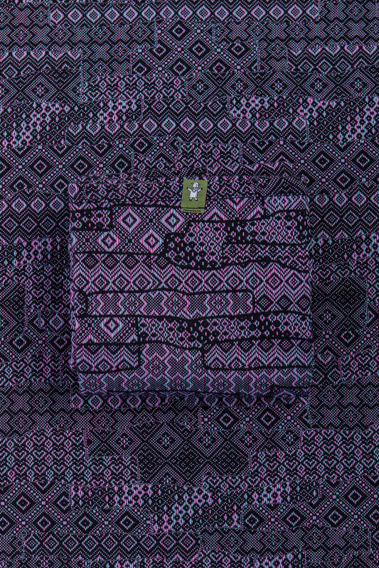 Baby Wrap, Jacquard Weave (100% cotton) - ENIGMA PURPLE - size S (grade B) #babywearing