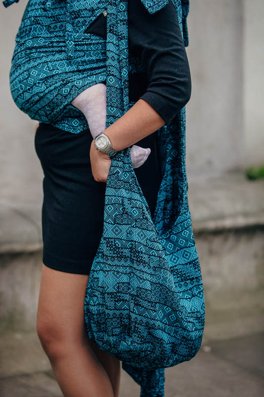 Hobo Bag made of woven fabric - ENIGMA BLUE #babywearing