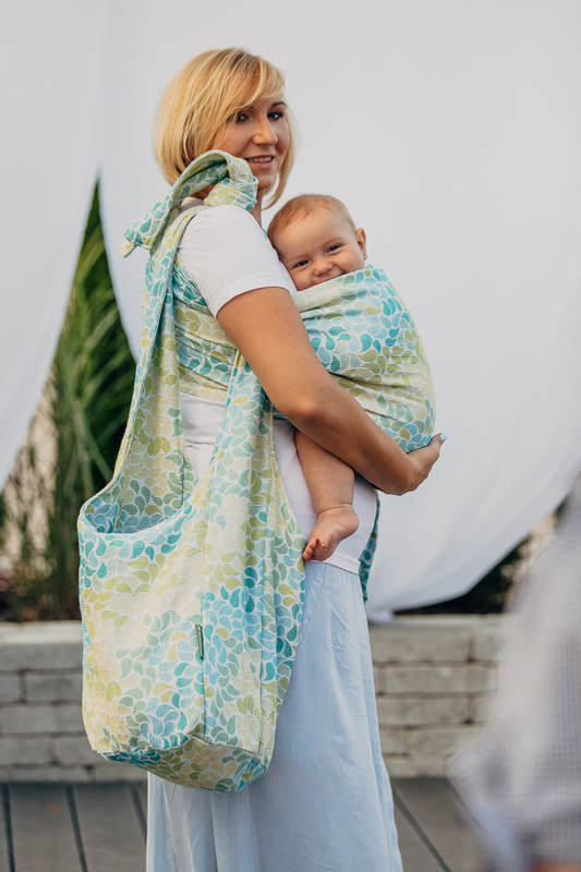 Hobo Bag made of woven fabric, 100% cotton - LEMONADE  #babywearing