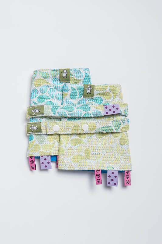 Drool Pads & Reach Straps Set, (60% cotton, 40% polyester) - LEMONADE  #babywearing