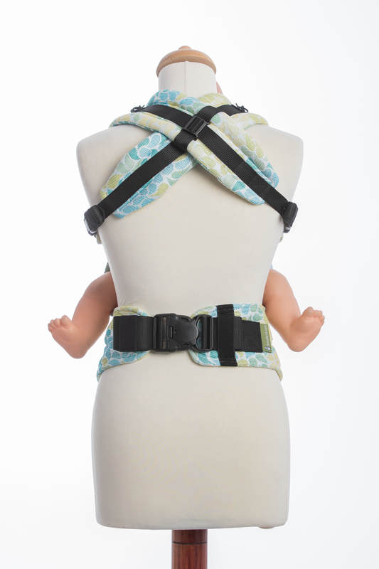 Ergonomic Carrier, Baby Size, jacquard weave 100% cotton - LEMONADE - Second Generation #babywearing