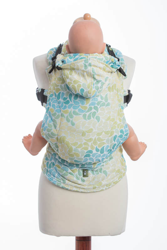 Ergonomic Carrier, Baby Size, jacquard weave 100% cotton - LEMONADE - Second Generation #babywearing