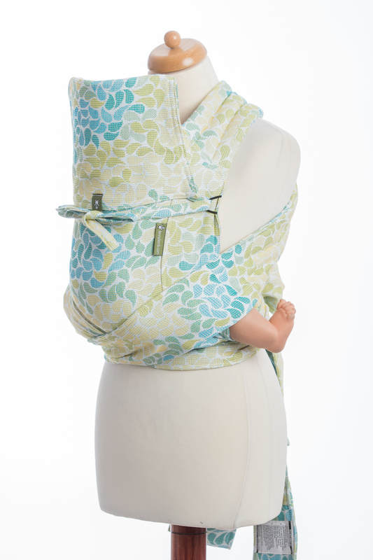 Mei Tai carrier Toddler with hood/ jacquard twill / 100% cotton / LEMONADE  #babywearing