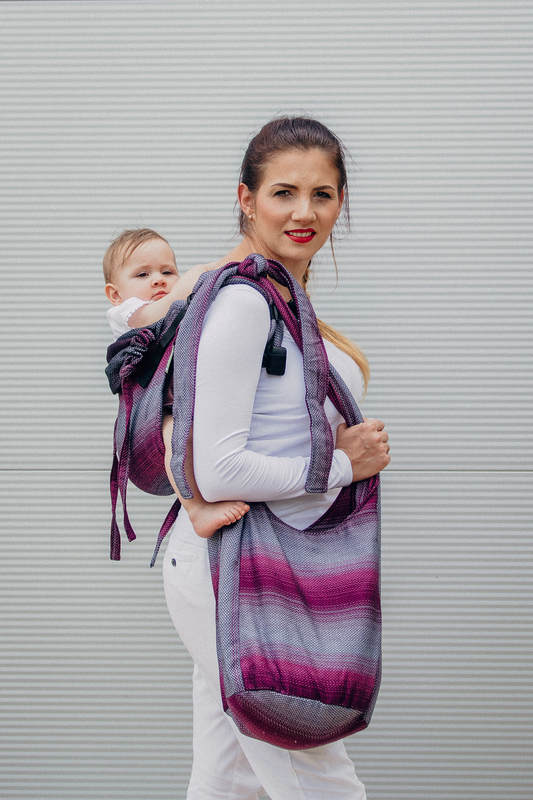 Hobo Tasche, hergestellt vom gewebten Stoff (100% Baumwolle) - LITTLE HERRINGBONE INSPIRATION  #babywearing