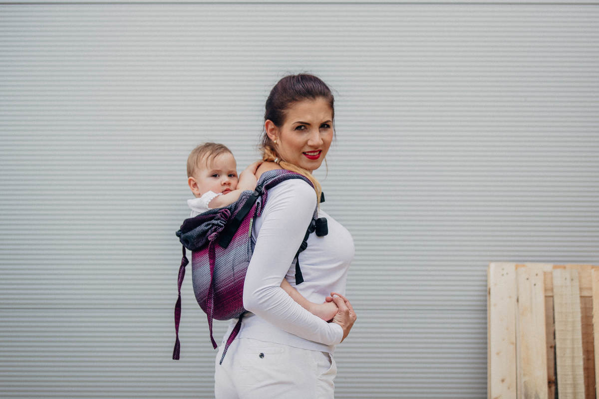 Nosidło Klamrowe ONBUHIMO splot jodełkowy (100% bawełna), rozmiar Standard - MAŁA JODEŁKA INSPIRACJA  #babywearing