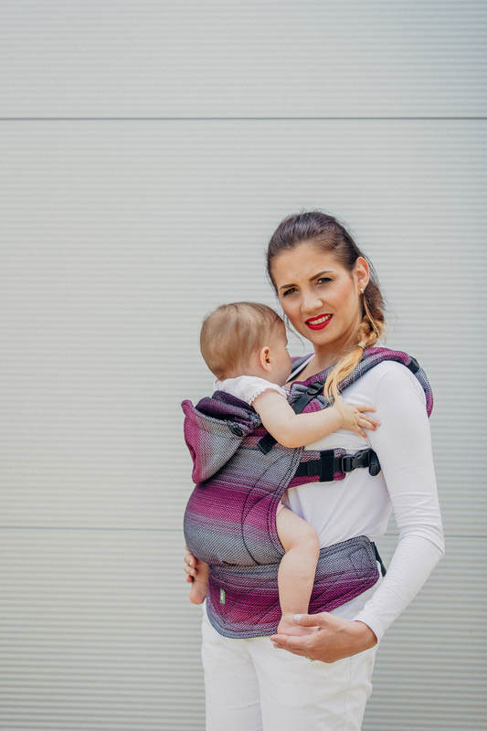 Mochila ergonómica, talla Toddler, tejido espiga 100% algodón - LITTLE HERRINGBONE INSPIRATION - Segunda generación #babywearing