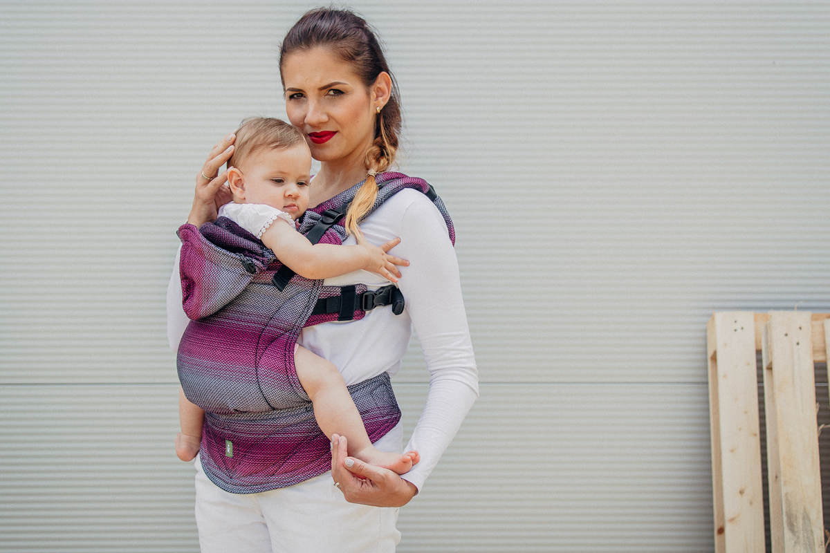 Mochila ergonómica, talla Toddler, tejido espiga 100% algodón - LITTLE HERRINGBONE INSPIRATION - Segunda generación #babywearing