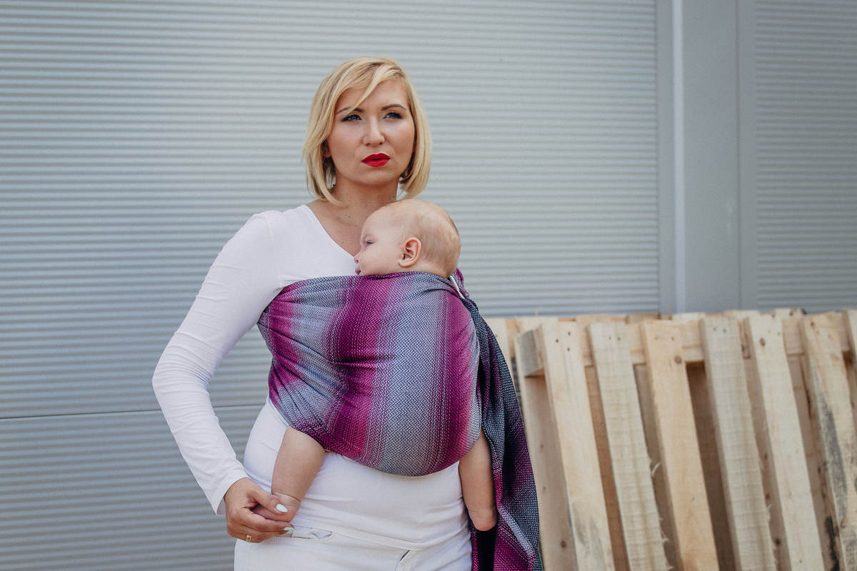 Bandolera de anillas, tejido espiga (100% algodón) - LITTLE HERRINGBONE INSPIRATION - long 2.1m #babywearing