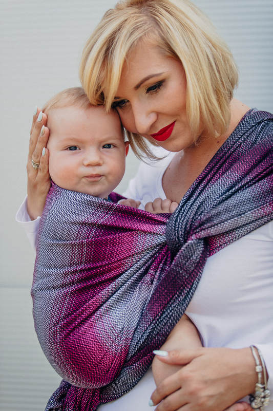 Baby Wrap, Herringbone Weave (100% cotton) - LITTLE HERRINGBONE INSPIRATION  - size XS #babywearing
