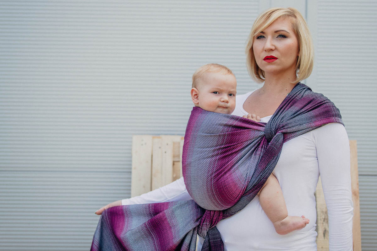 Fular, tejido Herringbone (100% algodón) - LITTLE HERRINGBONE INSPIRATION - talla S #babywearing