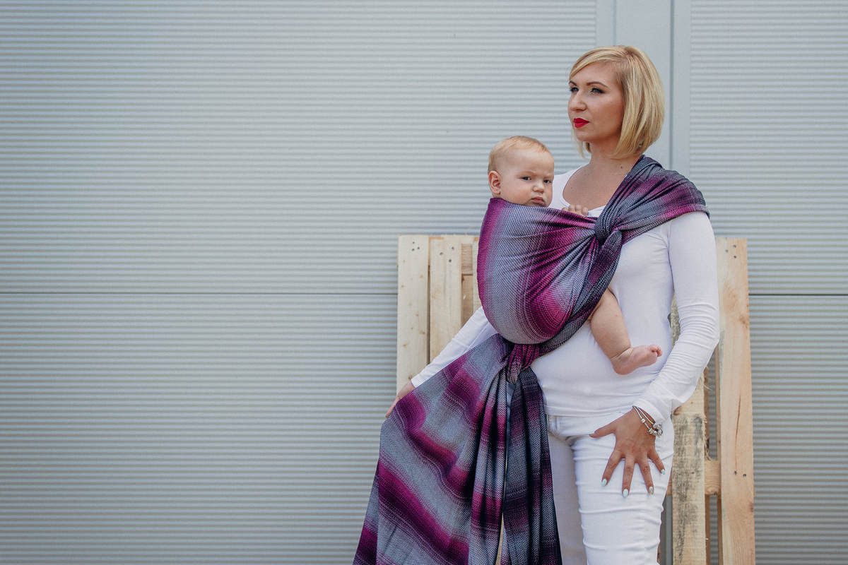Fular, tejido Herringbone (100% algodón) - LITTLE HERRINGBONE INSPIRATION - talla L #babywearing