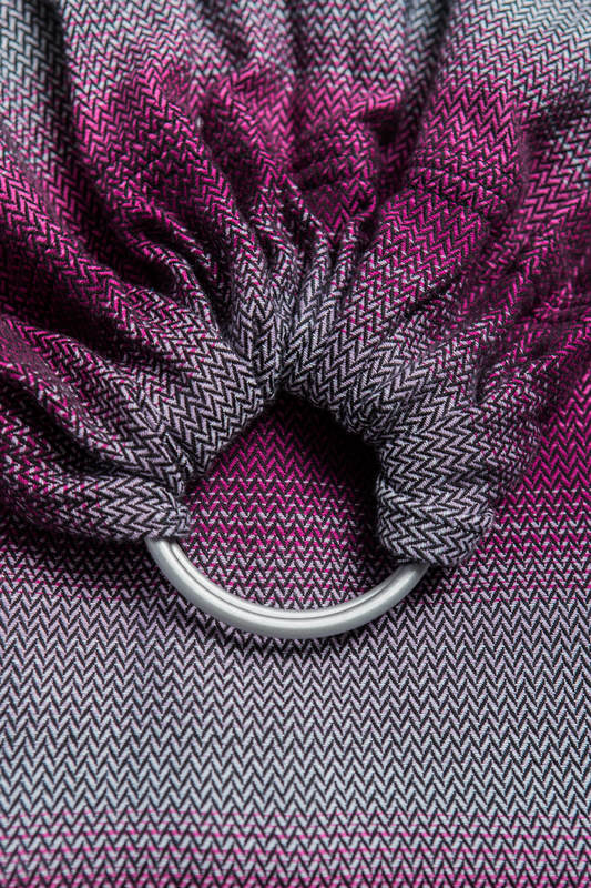 Ringsling, Jacquard Weave (100% cotton), with gathered shoulder - LITTLE HERRINGBONE INSPIRATION - standard 1.8m #babywearing