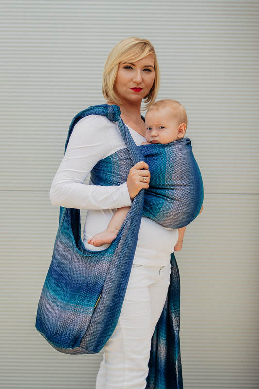 Hobo Bag made of woven fabric (100% cotton) - LITTLE HERRINGBONE ILLUSION #babywearing