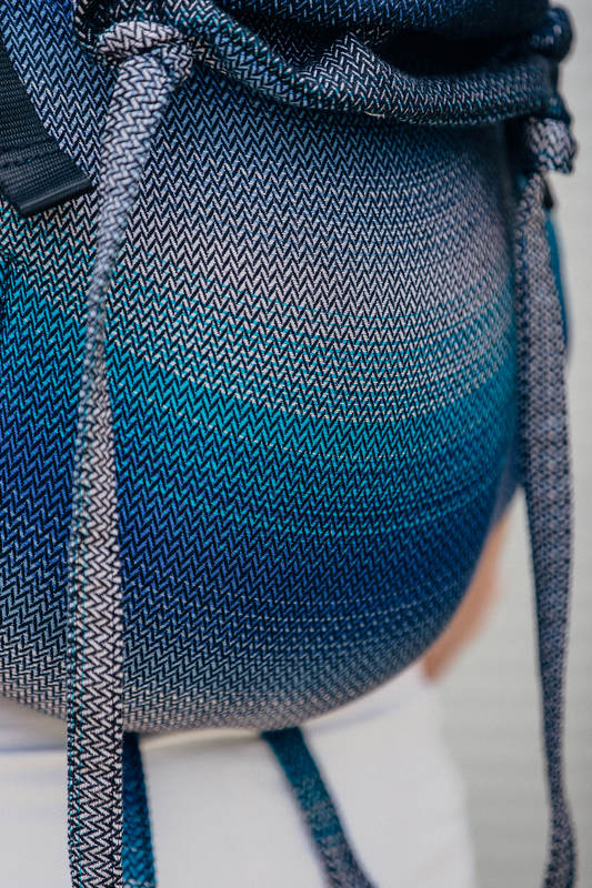 Lenny Buckle Onbuhimo baby carrier, toddler size, herringbone weave (100% cotton) - LITTLE HERRINGBONE ILLUSION #babywearing