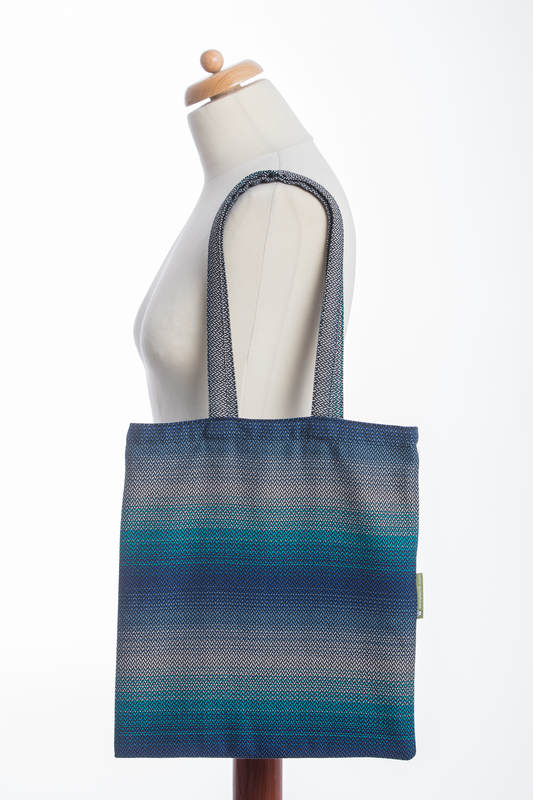 Shopping bag made of wrap fabric (100% cotton) - LITTLE HERRINGBONE ILLUSION #babywearing