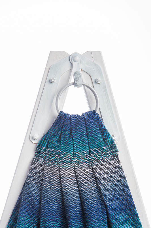 Bandolera de anillas, tejido Jacquard (100% algodón) - LITTLE HERRINGBONE ILLUSION - standard 1.8m #babywearing