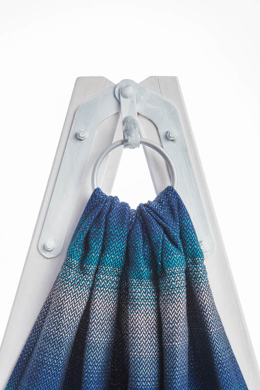 Ringsling, Jacquard Weave (100% cotton), with gathered shoulder - LITTLE HERRINGBONE ILLUSION  - standard 1.8m #babywearing