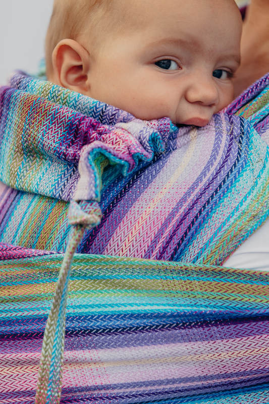 WRAP-TAI portabebé Toddler con capucha/ tejido espiga/100% algodón/ LITTLE HERRINGBONE TAMONEA #babywearing