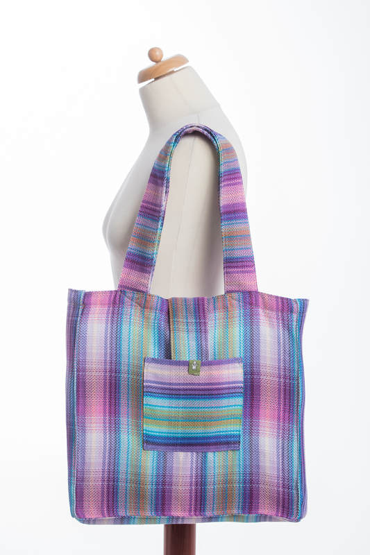 Shoulder bag made of wrap fabric (100% cotton) - LITTLE HERRINGBONE TAMONEA - standard size 37cmx37cm #babywearing