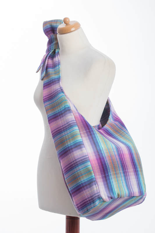 Hobo Bag made of woven fabric (100% cotton) - LITTLE HERRINGBONE TAMONEA #babywearing