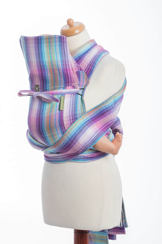 Mei Tai carrier Toddler with hood/ herringbone twill / 100% cotton / LITTLE HERRINGBONE TAMONEA #babywearing