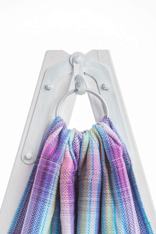 RingSling, Fischgrätmuster (100% Baumwolle), Raffung an den Ringen - LITTLE HERRINGBONE TAMONEA  - long 2.1m #babywearing