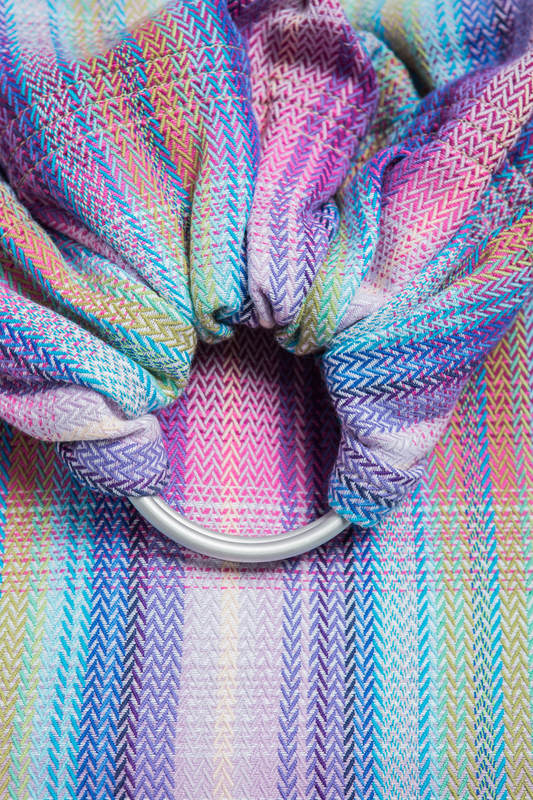 Ringsling, Herringbone Weave (100% cotton) - with gathered shoulder - LITTLE HERRINGBONE TAMONEA - long 2.1m #babywearing