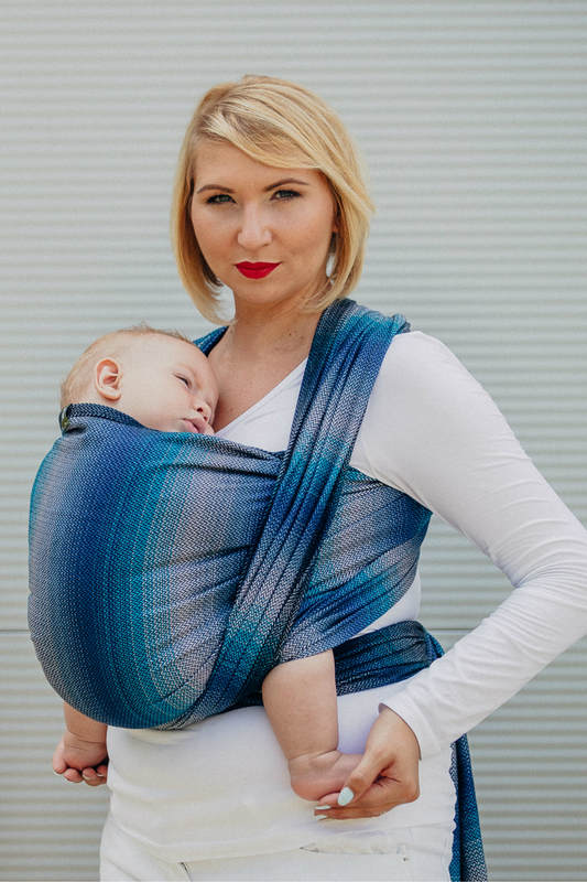 Baby Wrap, Herringbone Weave (100% cotton) - LITTLE HERRINGBONE ILLUSION - size L #babywearing