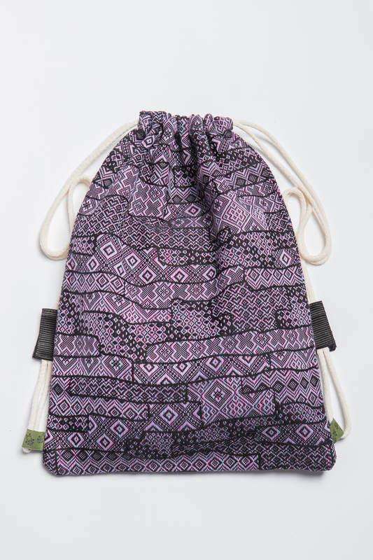 Sackpack made of wrap fabric (100% cotton) - ENIGMA PURPLE - standard size 32cmx43cm
 #babywearing