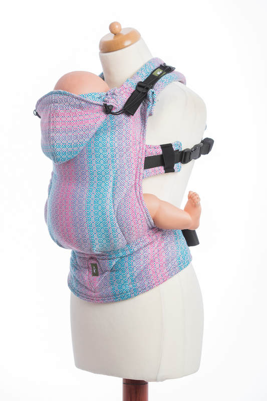 Ergonomic Carrier, Toddler Size, jacquard weave 100% cotton - LITTLE LOVE - DAYBREAK, Second Generation #babywearing