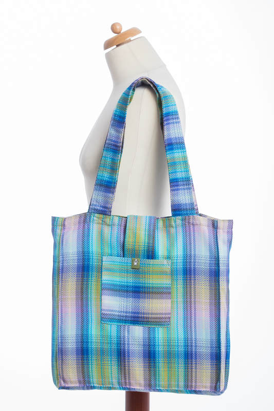Shoulder bag made of wrap fabric (100% cotton) - LITTLE HERRINGBONE PETREA - standard size 37cmx37cm #babywearing