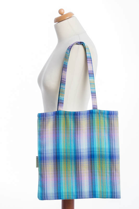 Einkaufstasche, hergestellt aus gewebtem Stoff (100% Baumwolle) - LITTLE HERRINGBONE PETREA #babywearing