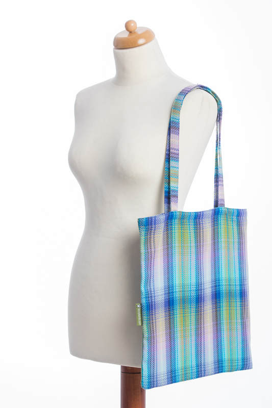 Shopping bag made of wrap fabric (100% cotton) - LITTLE HERRINGBONE PETREA #babywearing