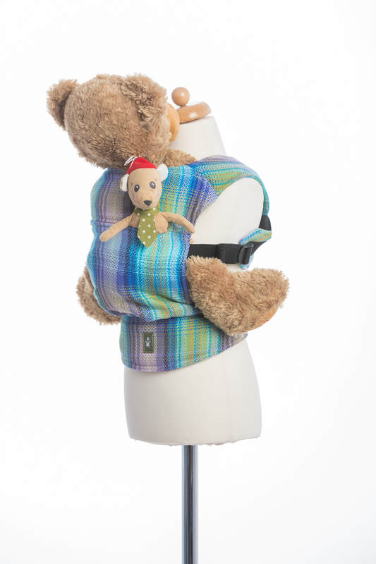 Doll Carrier made of woven fabric (100% cotton) - LITTLE HERRINGBONE PETREA #babywearing