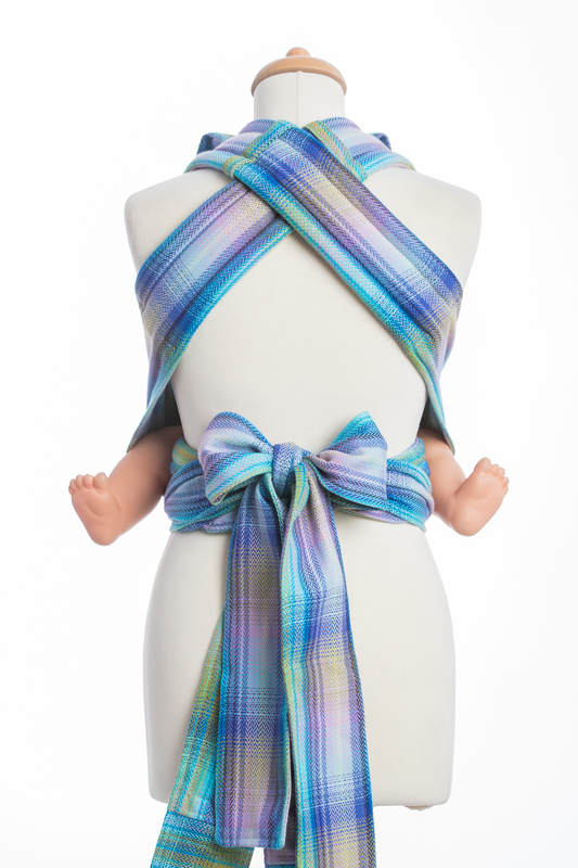 Mei Tai carrier Mini with hood/ herringbone twill / 100% cotton / LITTLE HERRINGBONE PETREA #babywearing