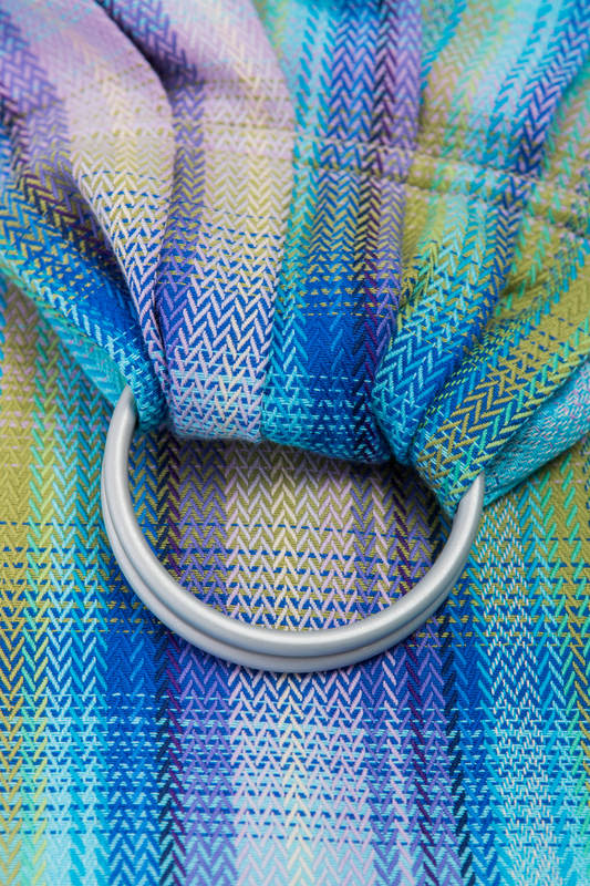 Bandolera de anillas, tejido espiga (100% algodón) - LITTLE HERRINGBONE PETREA - long 2.1m #babywearing