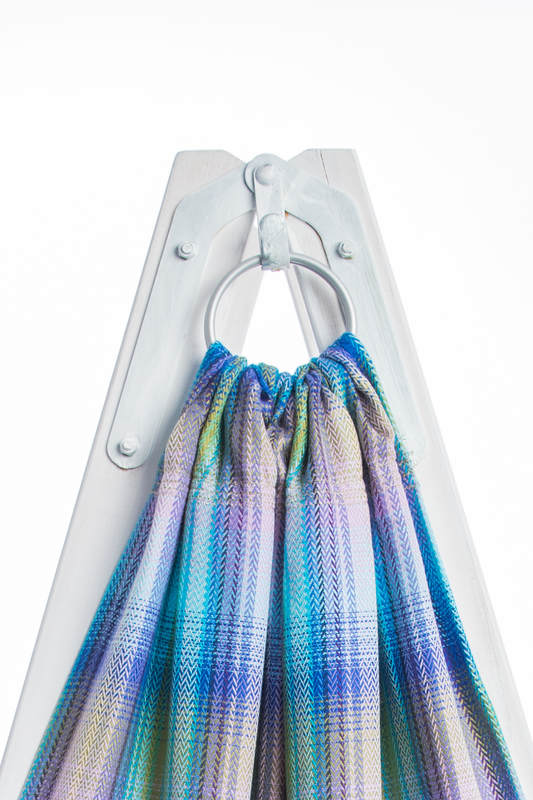 RingSling, Jacquardwebung (100% Baumwolle), mit Raffung an den Ringen - LITTLE HERRINGBONE PETREA - standard 1.8m #babywearing