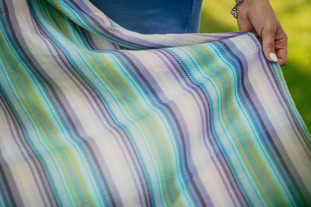 Baby Wrap, Herringbone Weave (100% cotton) - LITTLE HERRINGBONE PETREA - size M #babywearing