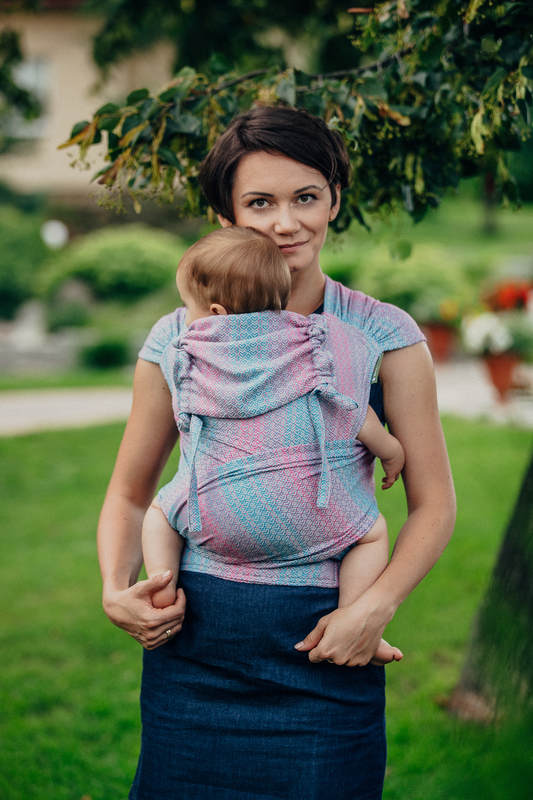 WRAP-TAI carrier Toddler with hood/ jacquard twill / 100% cotton / LITTLE LOVE - DAYBREAK #babywearing