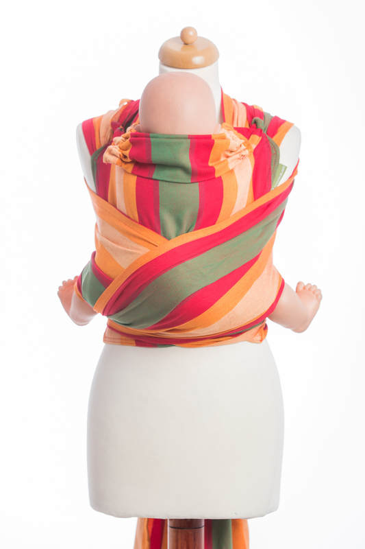 Wrap-Tai Tragehilfe Mini / Kreuzköper-Bindung / 100% Baumwolle / mit Kapuze / AUTUMN #babywearing