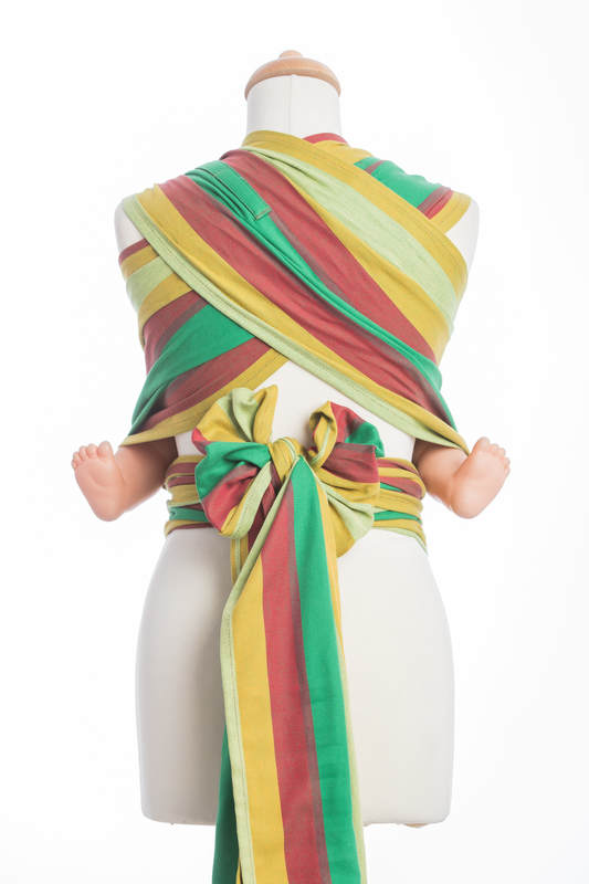 WRAP-TAI portabebé Mini, sarga cruzada - 100% algodón - con capucha, INDIAN SUMMER #babywearing