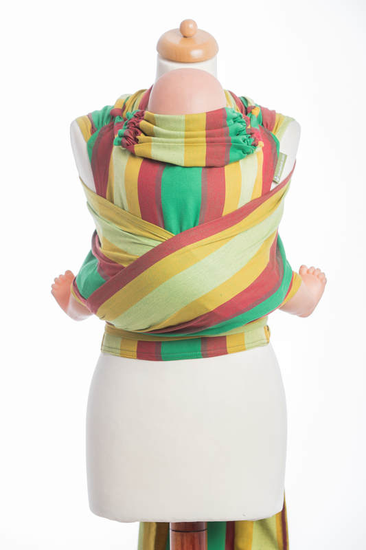 WRAP-TAI portabebé Mini, sarga cruzada - 100% algodón - con capucha, INDIAN SUMMER #babywearing