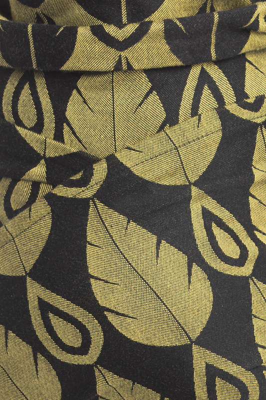 WRAP-TAI carrier Toddler with hood/ jacquard twill / 100% cotton / NORTHERN LEAVES BLACK & YELLOW #babywearing