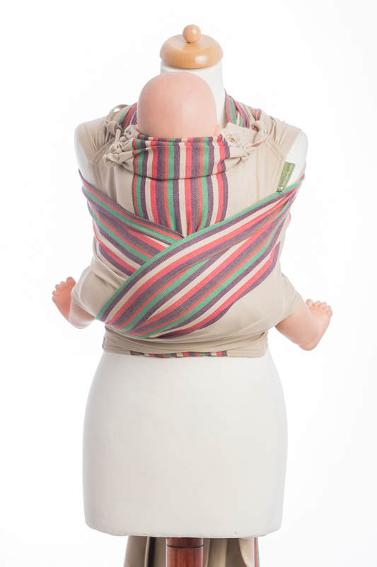 WRAP-TAI carrier TODDLER, broken-twill weave - 100% cotton - with hood, SAND VALLEY #babywearing