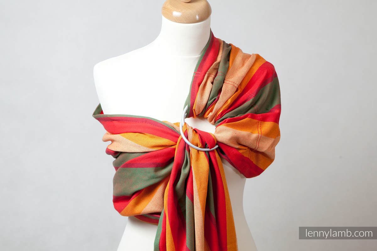 Ring Sling - 100% Cotton - Broken Twill Weave - with gathered shoulder -  Autumn #babywearing