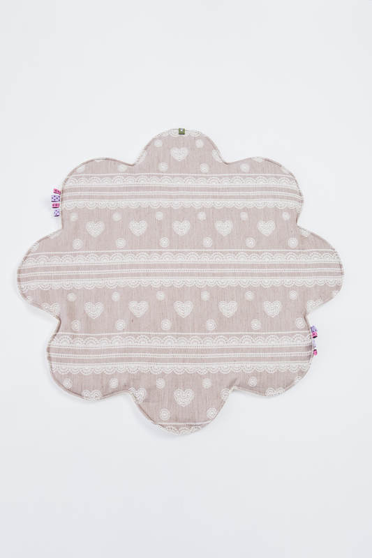 Lenny Baby Mat (Outer layer-80% cotton 14% linen 6% tussah silk, Stuffing-100% polyester) - PORCELAIN LACE #babywearing