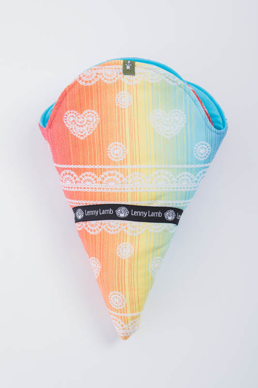 Lenny Baby Mat (Outer layer-100% cotton, Stuffing-100% polyester) - RAINBOW LACE #babywearing
