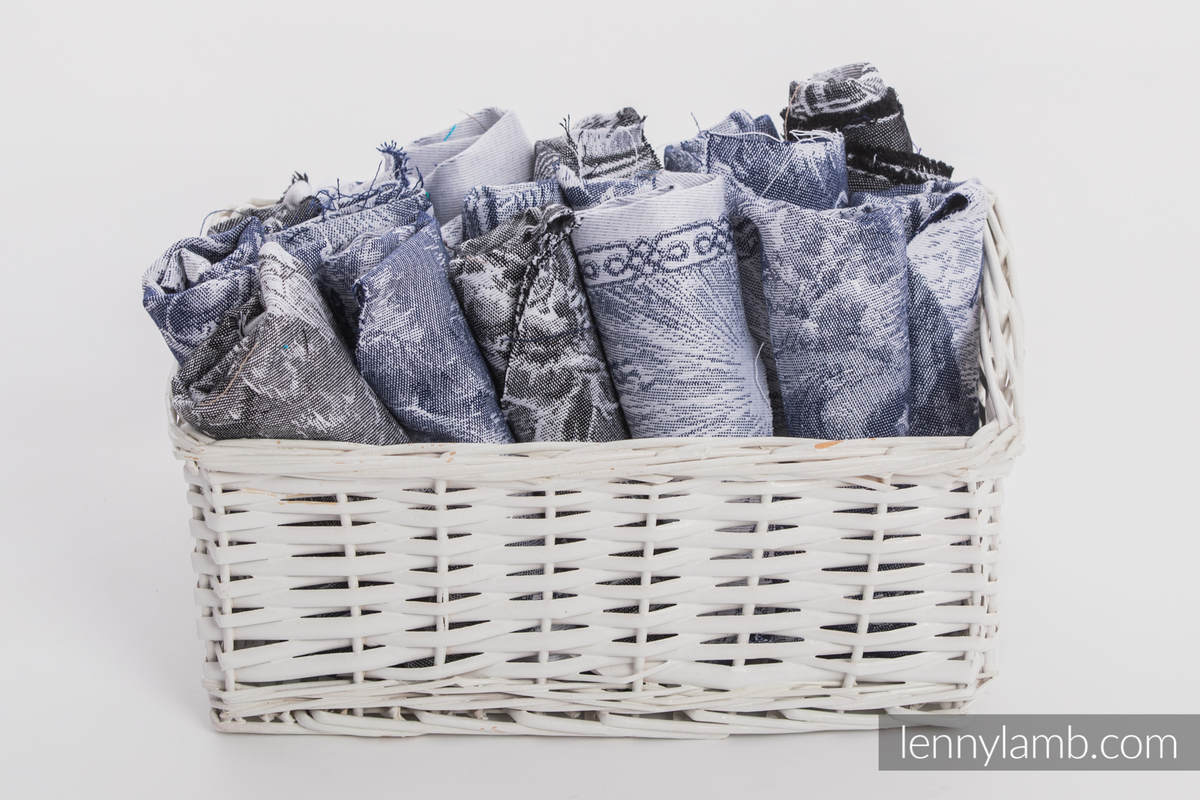 Scraps di fascia jacquard 60% cotone 40% lino #babywearing