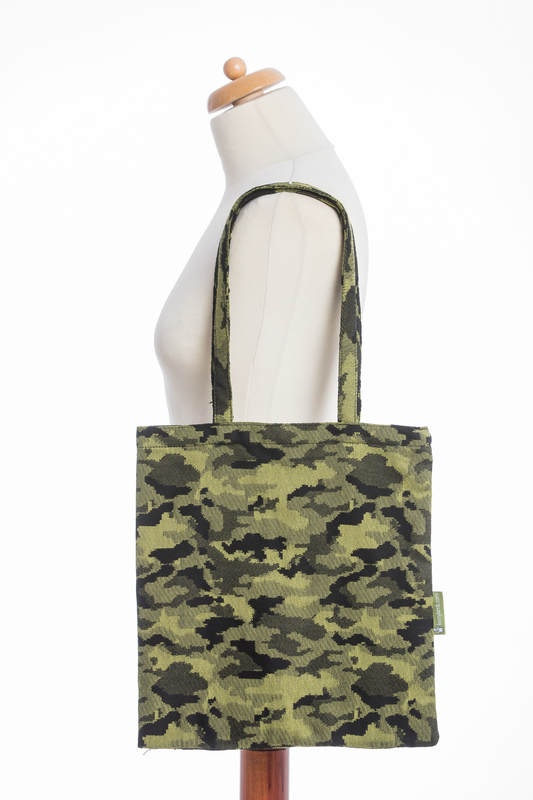 Shopping bag made of wrap fabric (100% cotton) - GREEN CAMO  #babywearing